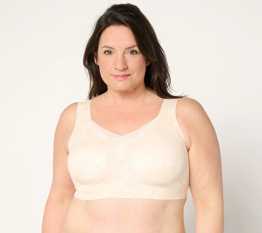 Evelyn & Bobbie Ultra Lift Defy Mesh Trimmed Seamless Wirefree Bra