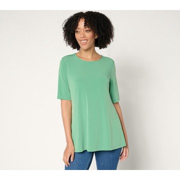 Susan Graver Regular Modern Essentials Liquid Knit A-Line Top