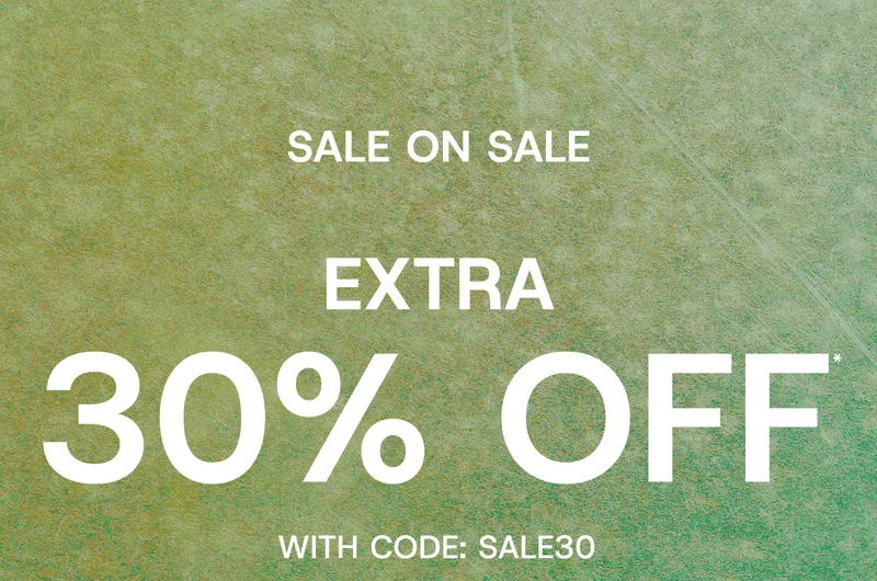 Sale On Sale Extra 30% Off* With Code: discount code