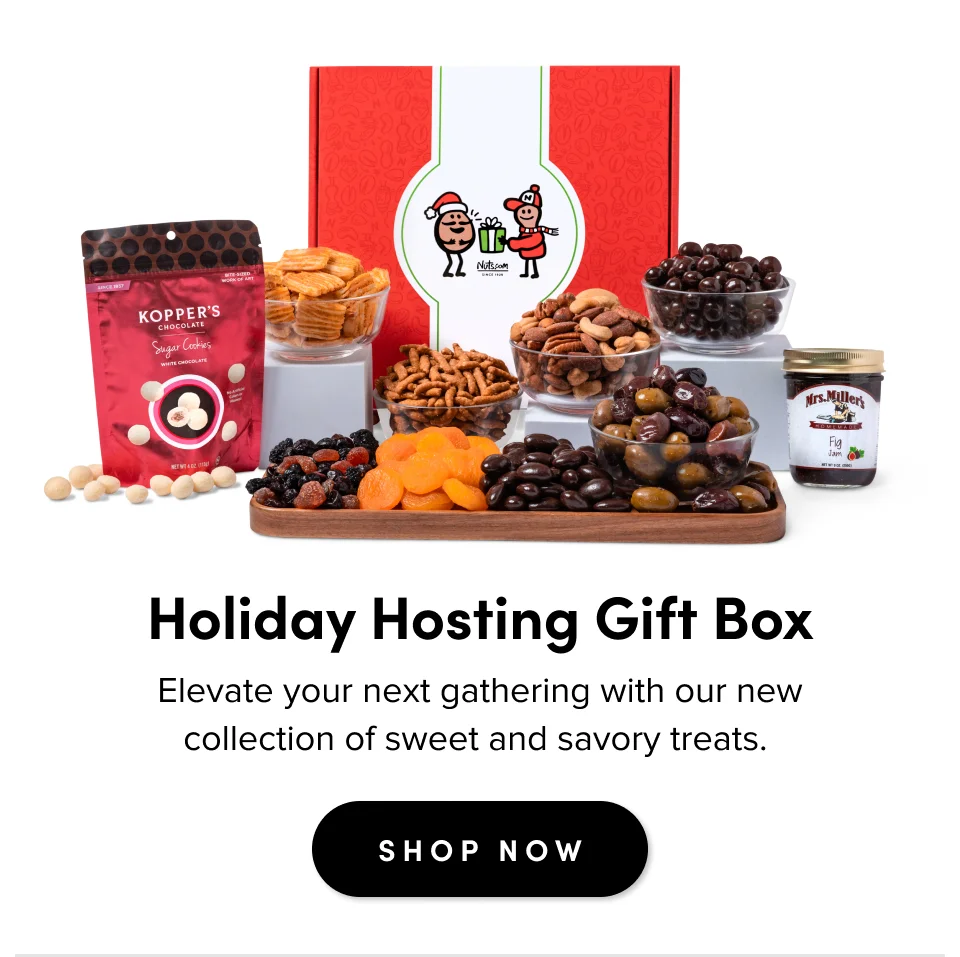 Holiday Hosting Gift Box Elevate your next gathering with our new collection of sweet and savory treats.&nbsp; SHOP NOW