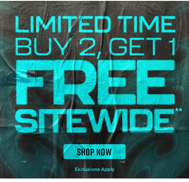 Limited Time! Buy 2 Get 1 Free Sitewide. Exclusions Apply. Shop Now
