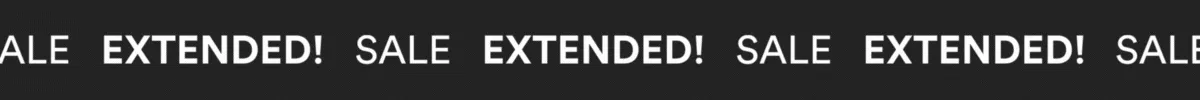 Sale Extended!