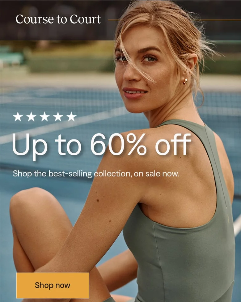 Up to 60% off Course to Court. Shop now