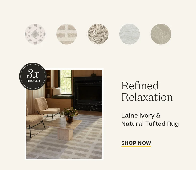 Laine Ivory Natural Tufted Rug