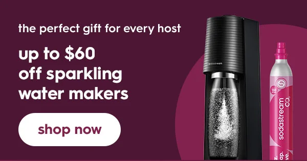 UP to $60 off Sparkling Water Makers UP to $60 off Sparkling Water Makers