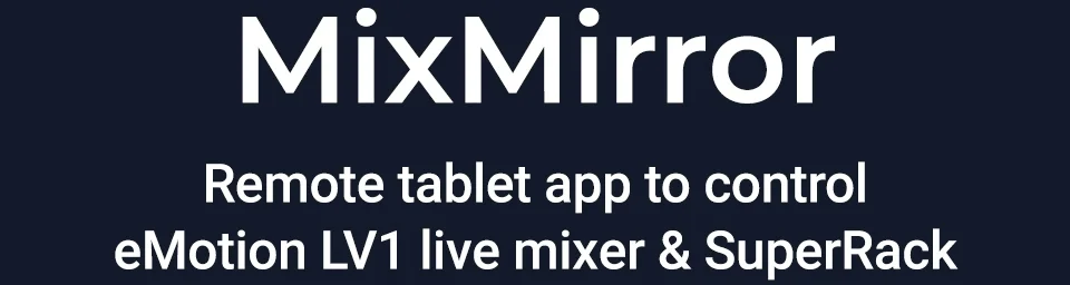 NEW MixMirror Live App: Full Remote Plugin Control for LV1