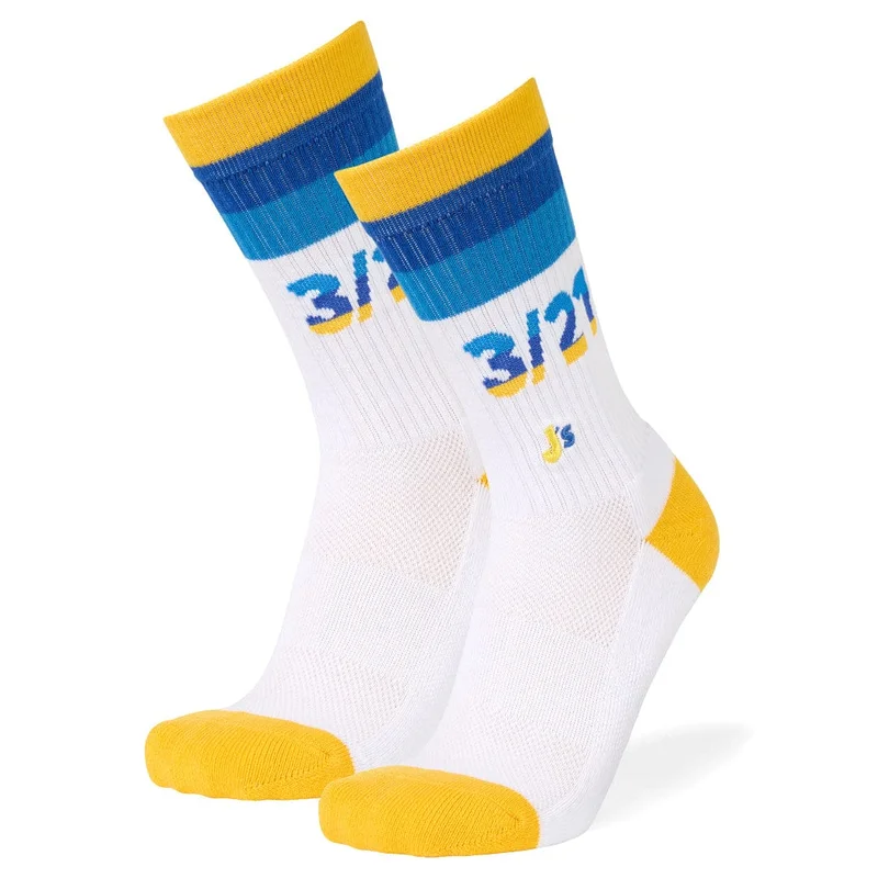 Image of Down Syndrome 3 21 Athletic Crew Socks
