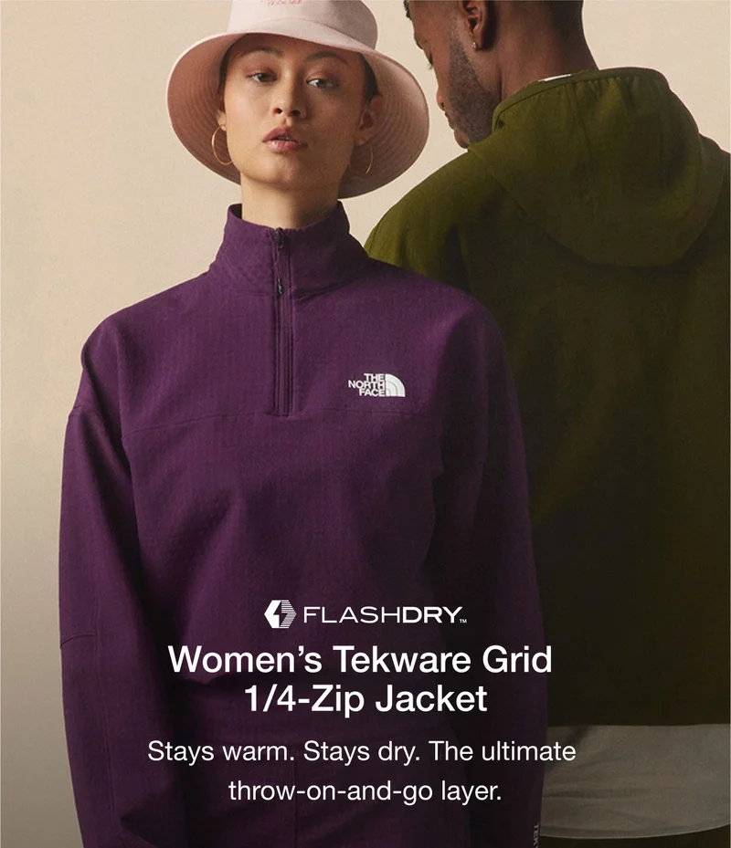 FLASHDRY™ Women's Tekware Grid 1/4-Zip Jacket Stays warm. Stays dry. The ultimate throw-on-and-go layer.