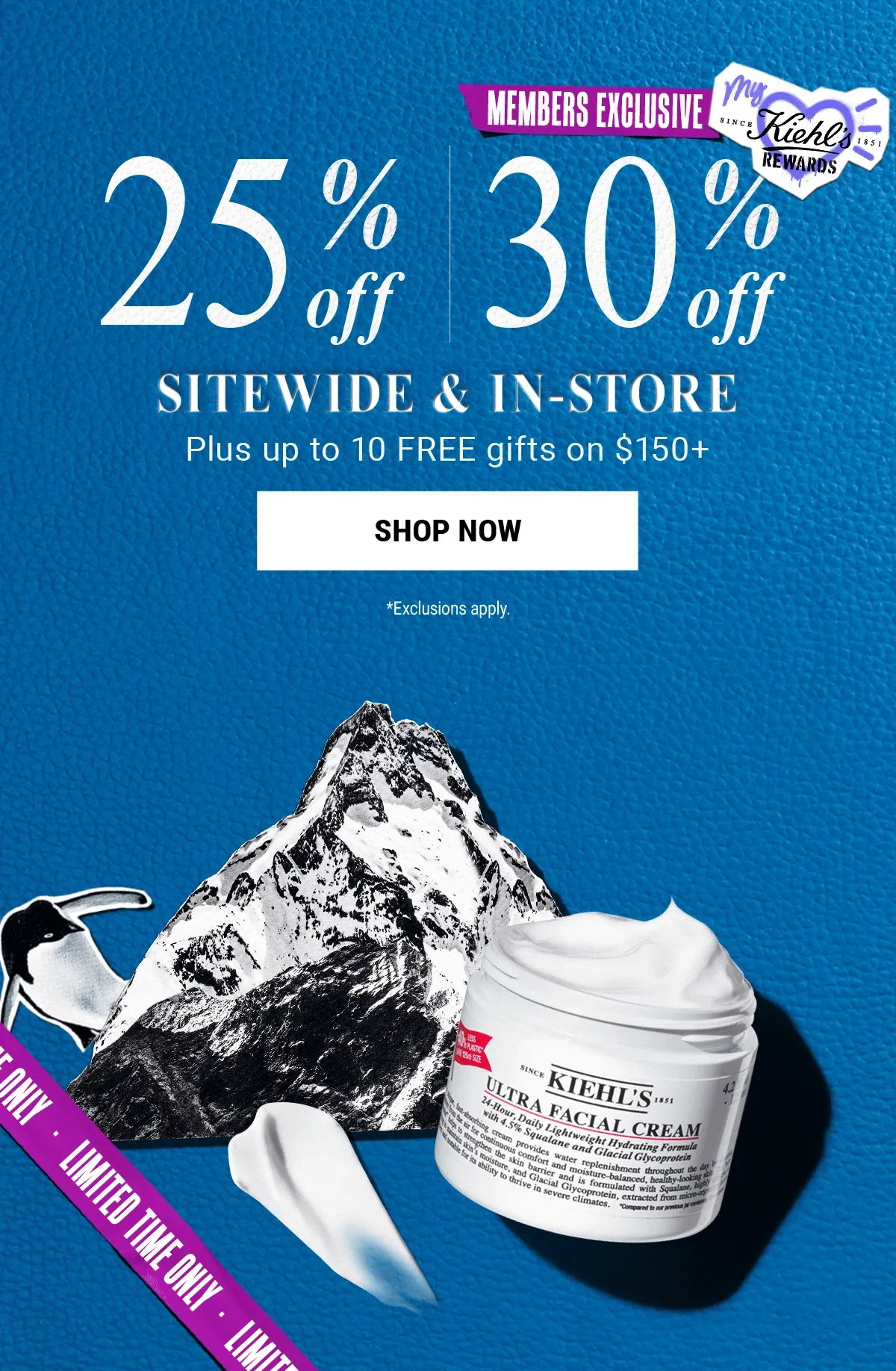 25% off|30% off sitewide and in-store