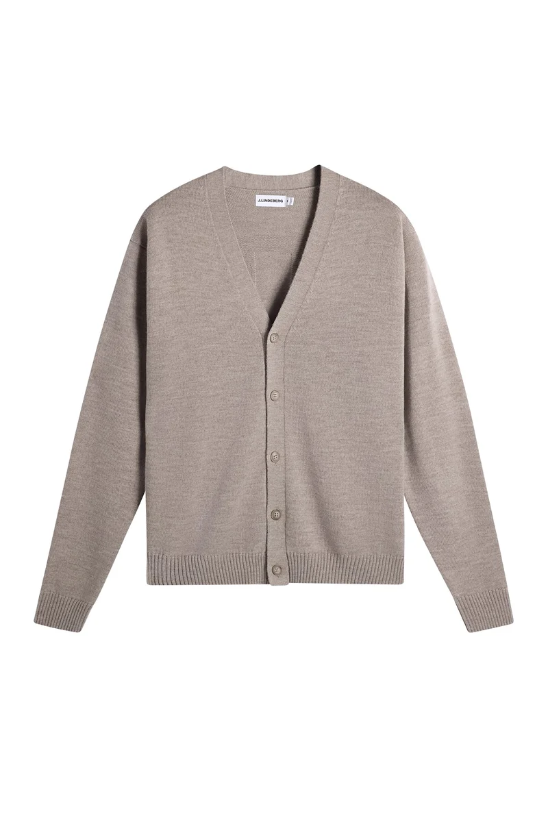 Image of Jared Merino Cardigan / Brindle Melange