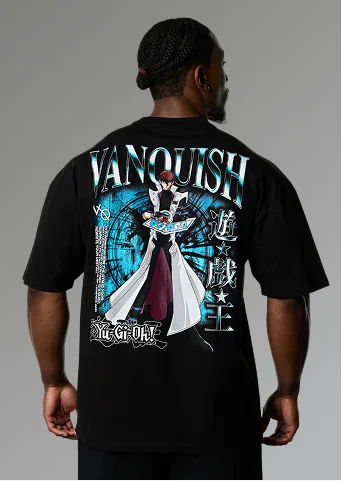 YU-GI-OH! KAIBA BLACK OVERSIZED T SHIRT
