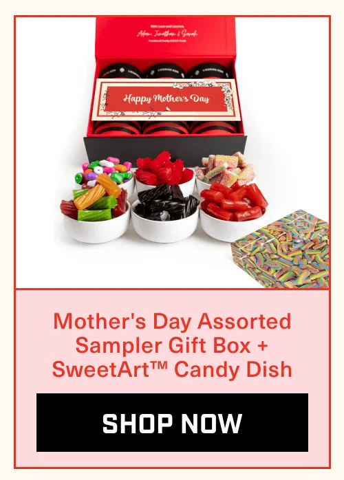 Mother's Day Assorted Sampler Gift Box + SweetArt™ Candy Dish