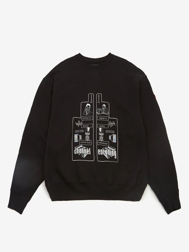 Image of C.E Cav Empt Channel Encoding Crew Neck - Black