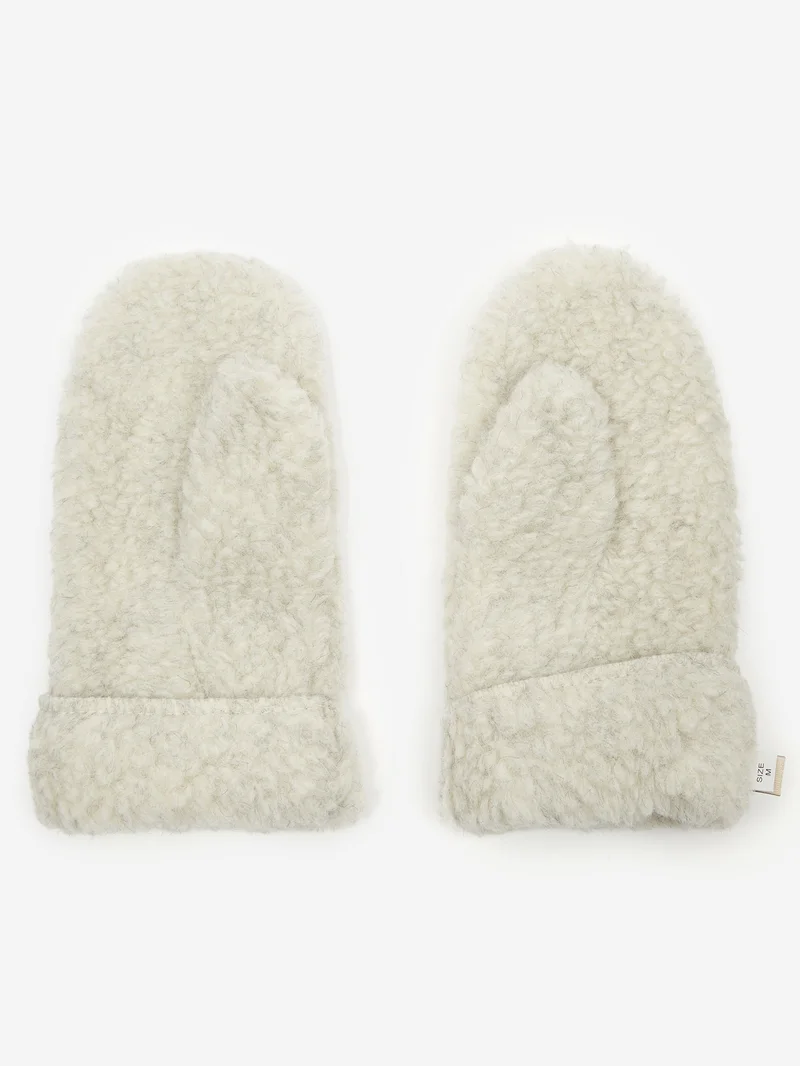 Image of Yoko Wool x Goodhood Mittens - Light Grey