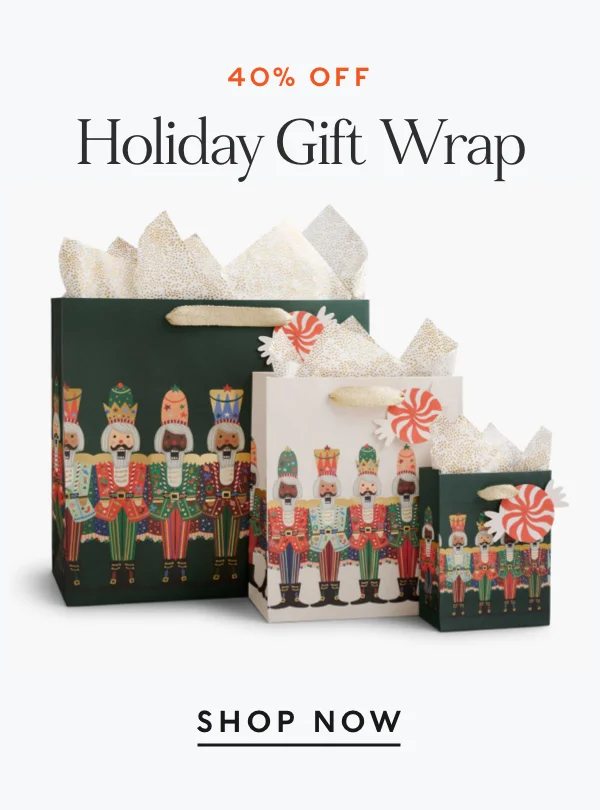Extra 40% Off Holiday Gift Wrap