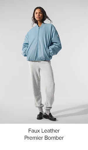 Faux Leather Premier Bomber