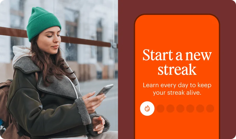 photo of a person using Babbel