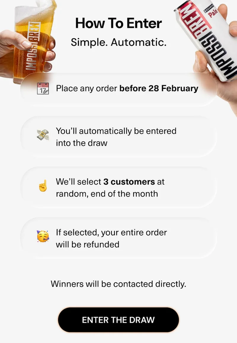 How To Enter. Simple. Automatic.