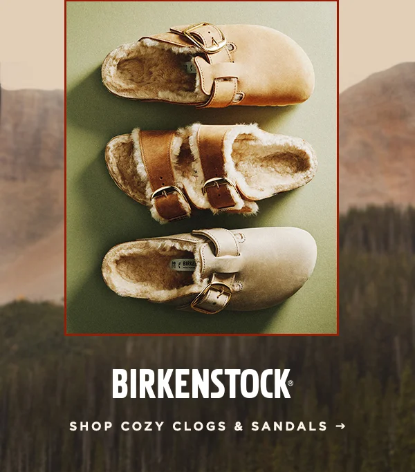birkenstock, shop cozy clogs and sandals