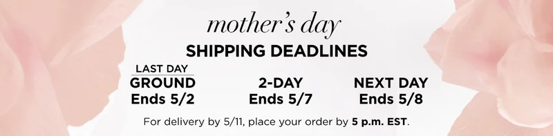 Mothers Day Shipping Deadlines