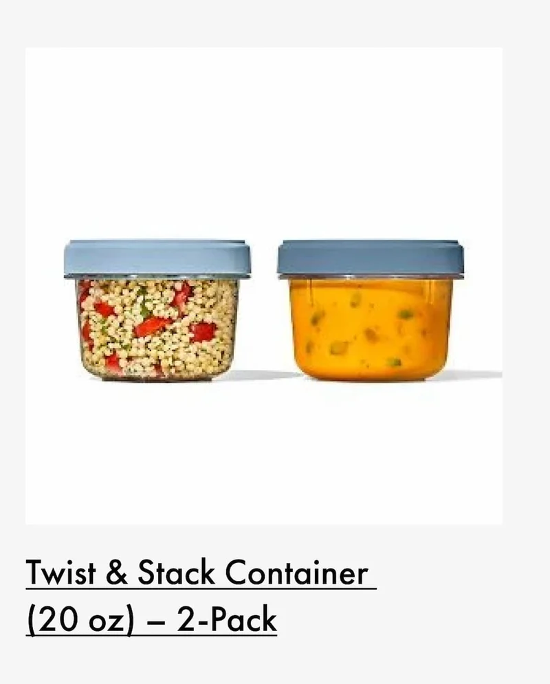 Twist & Stack Container (20 oz) - 2-Pack