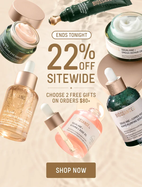 Ends Tonight! 22% Off Sitewide
