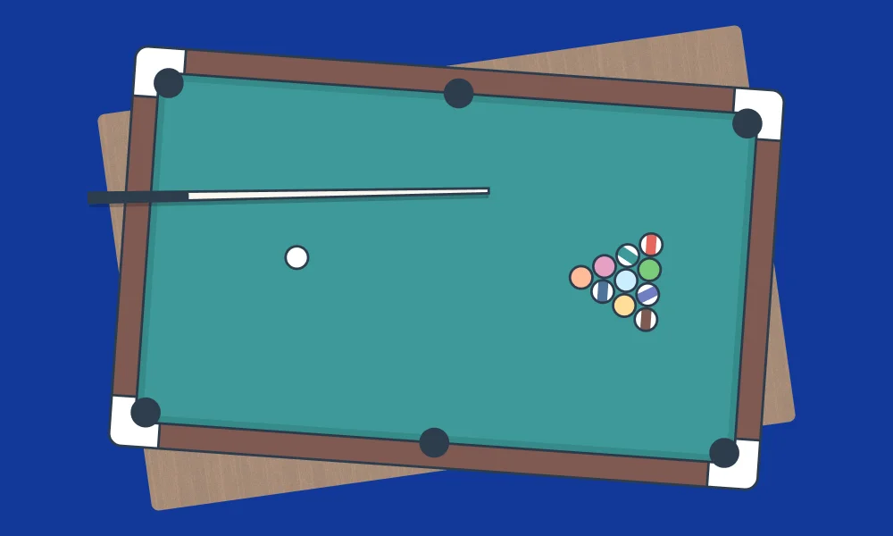 A billiard table