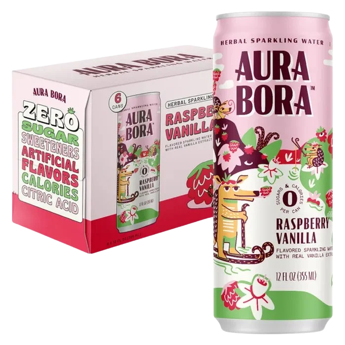 Image of Aura Bora Raspberry Vanilla (6 Pack)