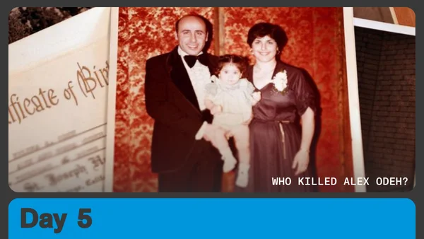 Still from the film "Who Killed Alex Odeh?" Day 5.