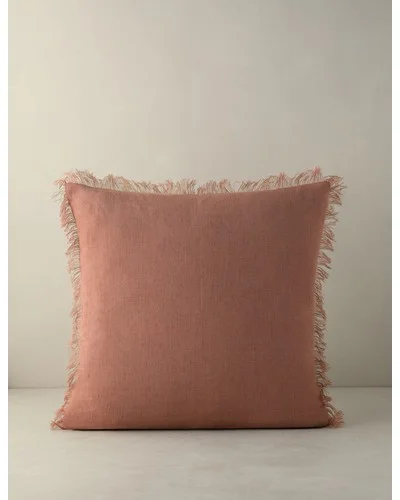 Kimber Linen Pillow - Rose / Square