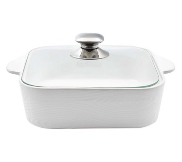 Temp-tations Woodland 2.5-qt Soft Square Baker w/ Cook & Look Lid