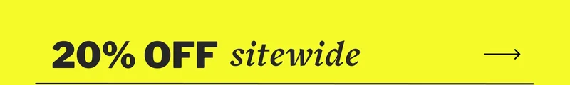 20% OFF sitewide