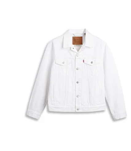 WHITE TRUCKER JACKET