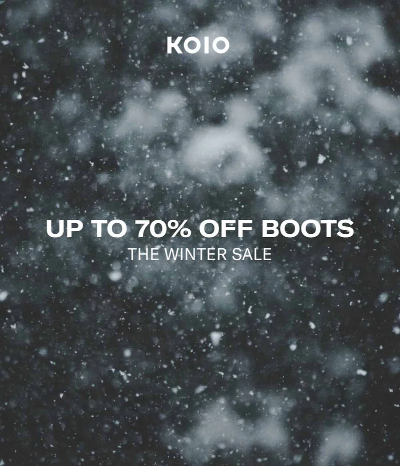 KOIO Up To 70% Off Boots The Winter Sale