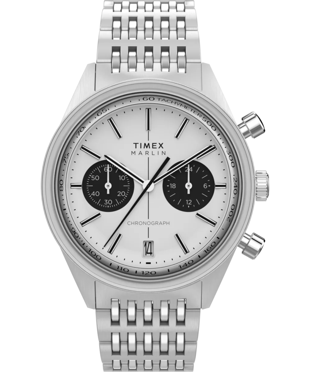 Image of Marlin® Jet Quartz Chronograph 40mm Stainless Steel Bracelet Watch