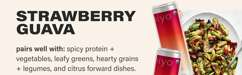 STRAWBERRY GUAVA pairs well with: spicy protein + vegetables, leafy greens, hearty grains + legumes, and citrus forward dishes.