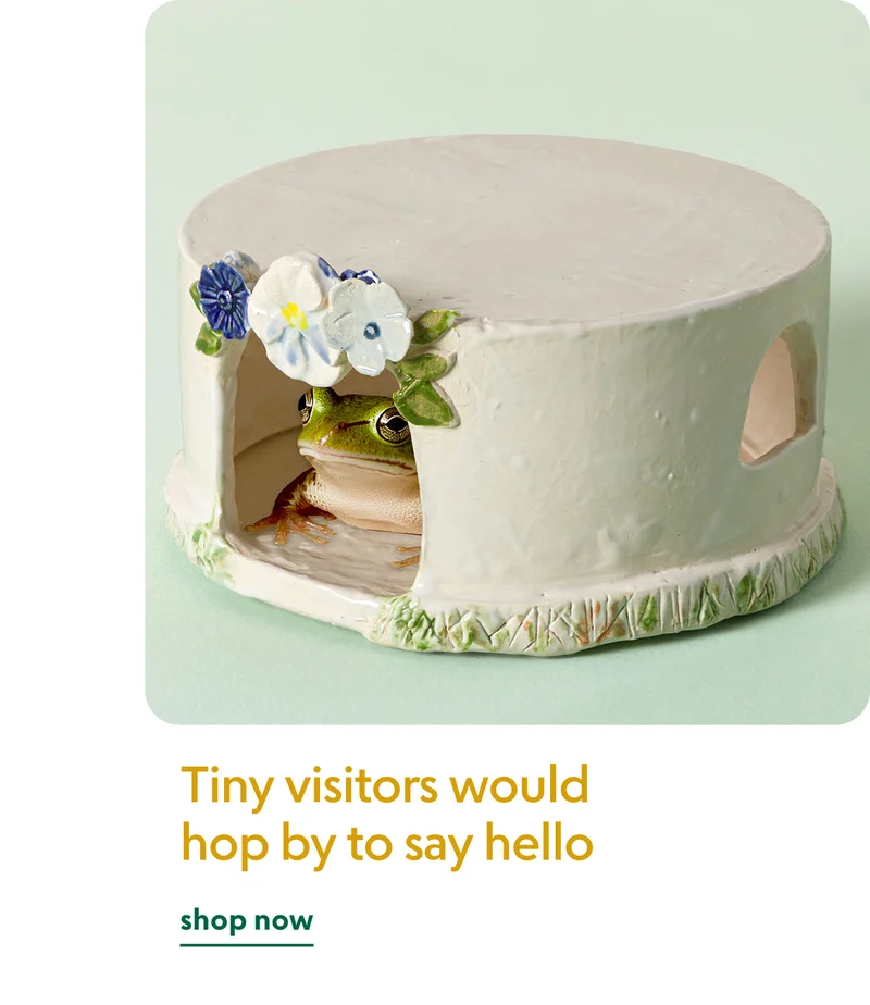 little-floral-ceramic-toad-home