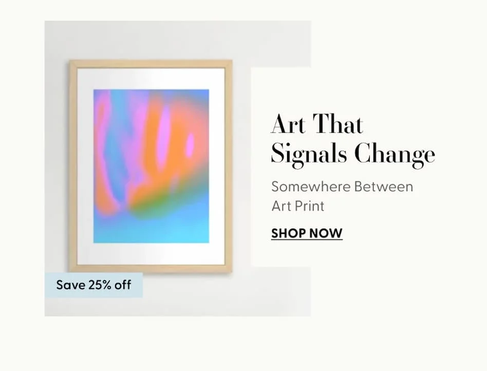 Somewhere Between Art Print