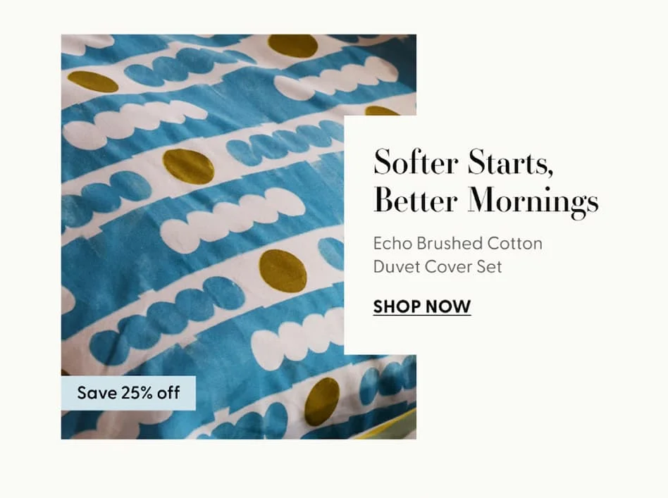 Echo Brushed Cotton Duvet Cover Set