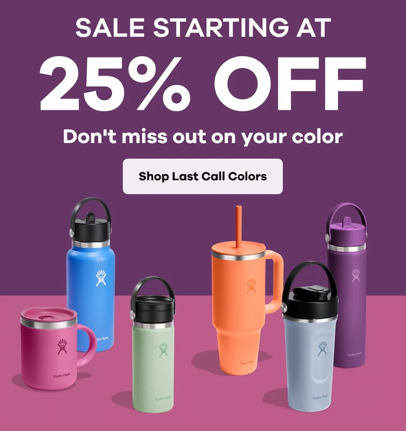 SALE STARTING AT 25% OFF. Don't miss out on your color. | Shop Last Call Colors