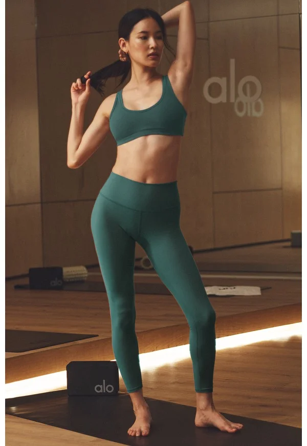 Alosoft High-Waist 7/8 Highlight Legging - Winter Ivy - Winter Ivy / L