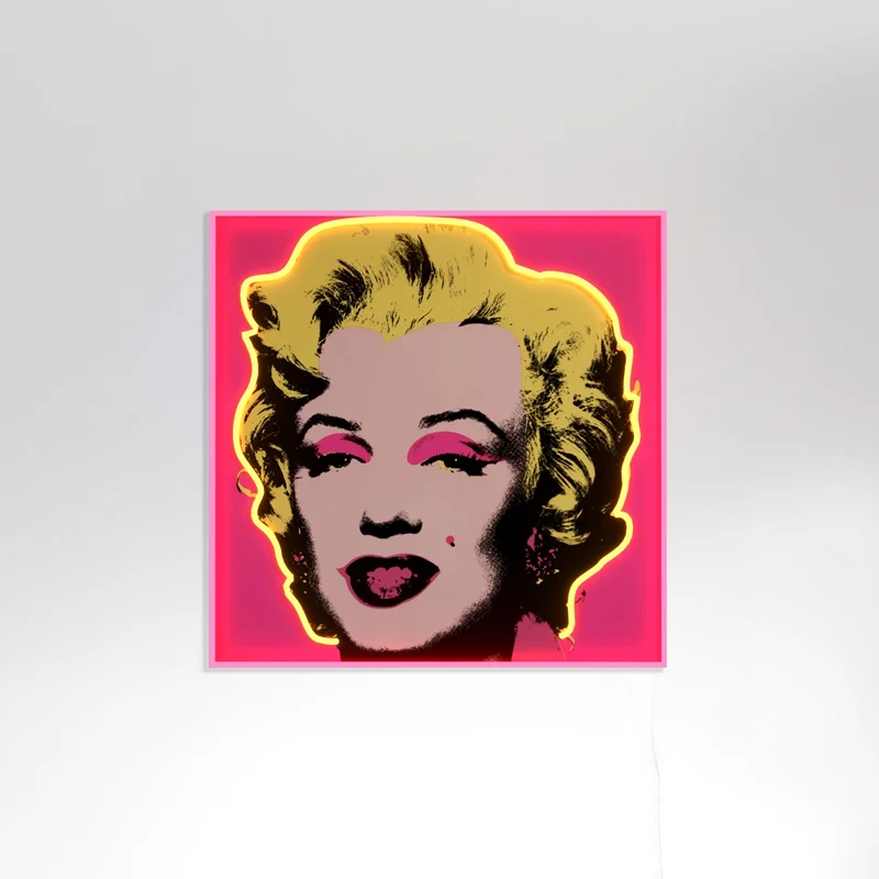 Image of Marilyn Monroe Small by Andy Warhol - LED neon sign