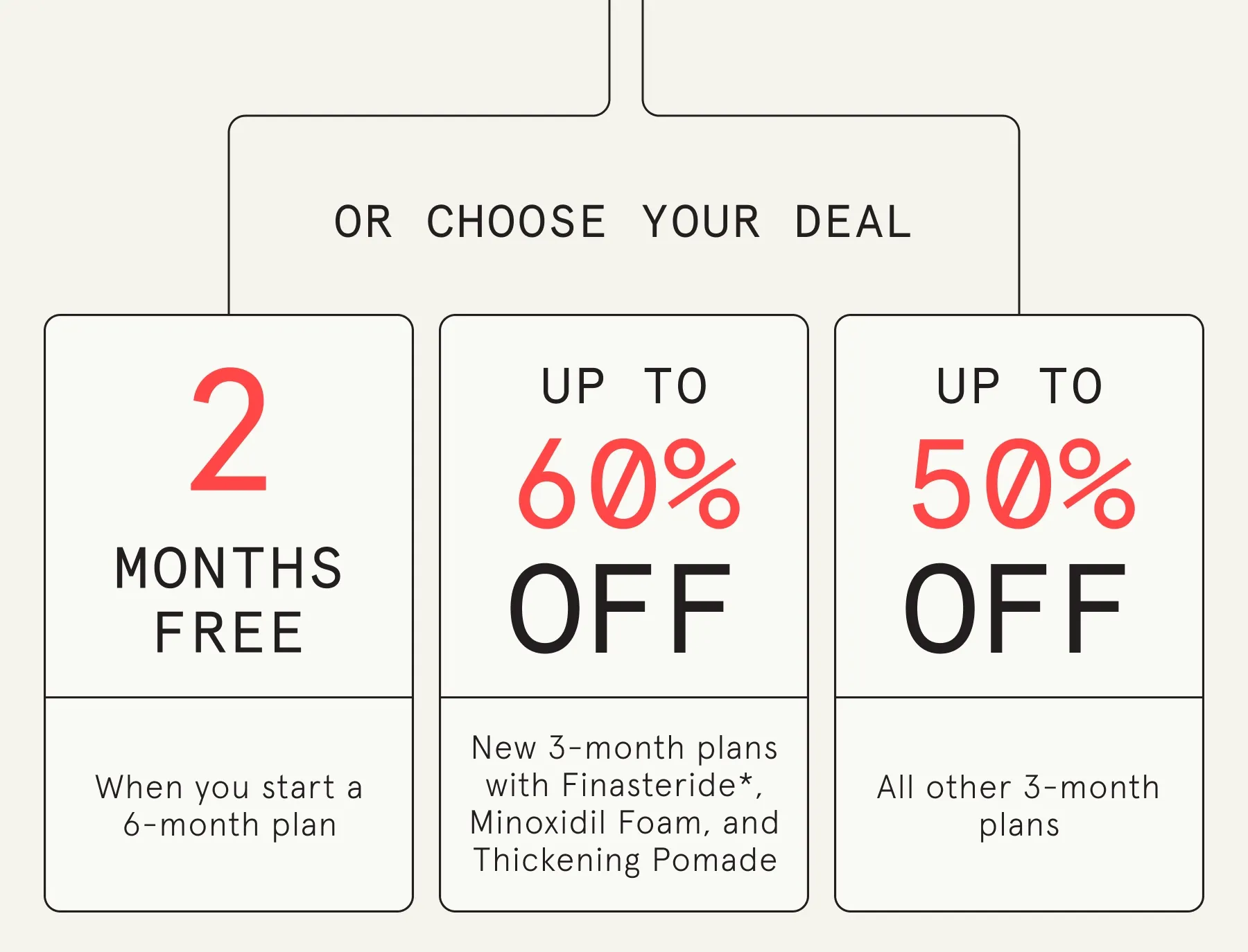 Or choose your deal