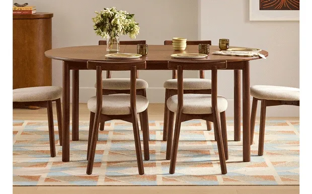 Extendable tables grow with your guest list.