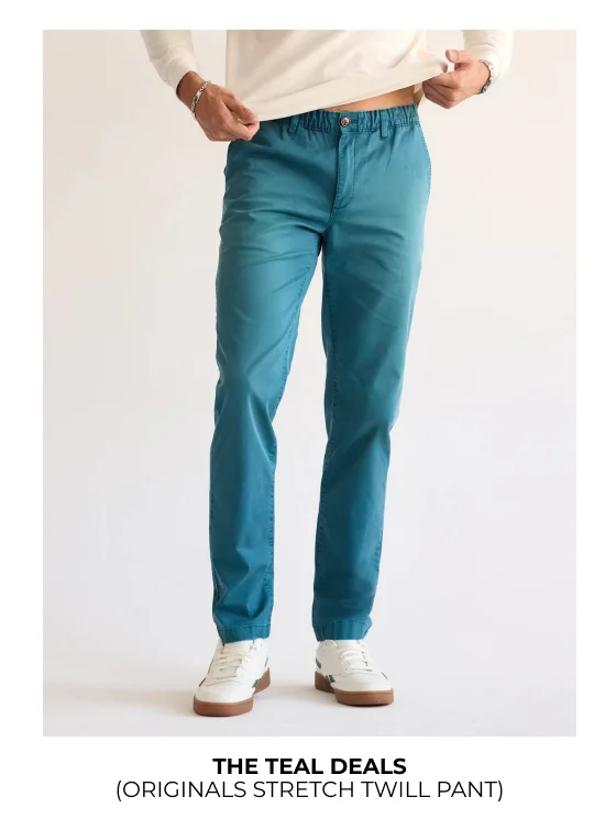 Originals Stretch Pant: The Teal Deals