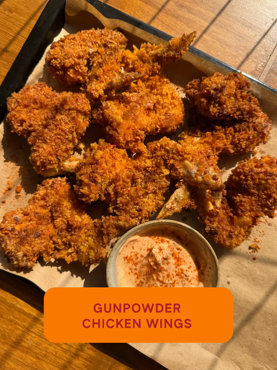 Gunpowder Chicken Wings