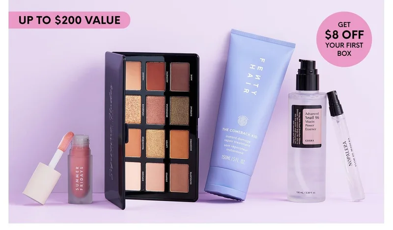 UP TO $200 VALUE - GET $8 OFF YOUR FIRST BOX