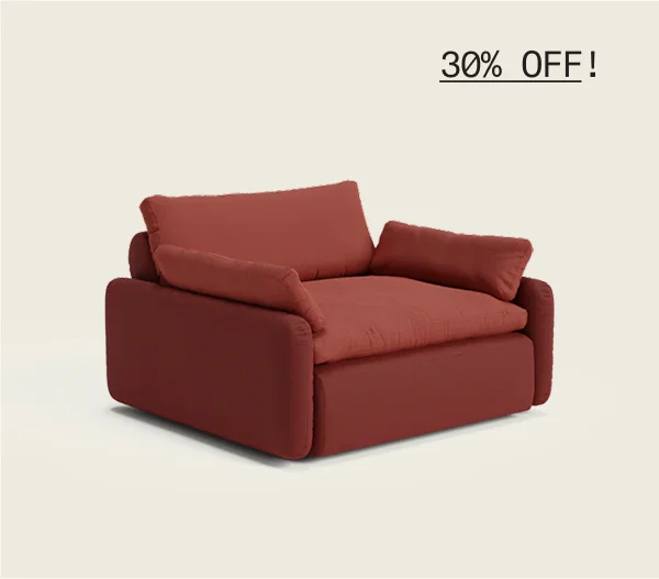 Members save 30% on The Sink Down Sectional & Lounge Chair