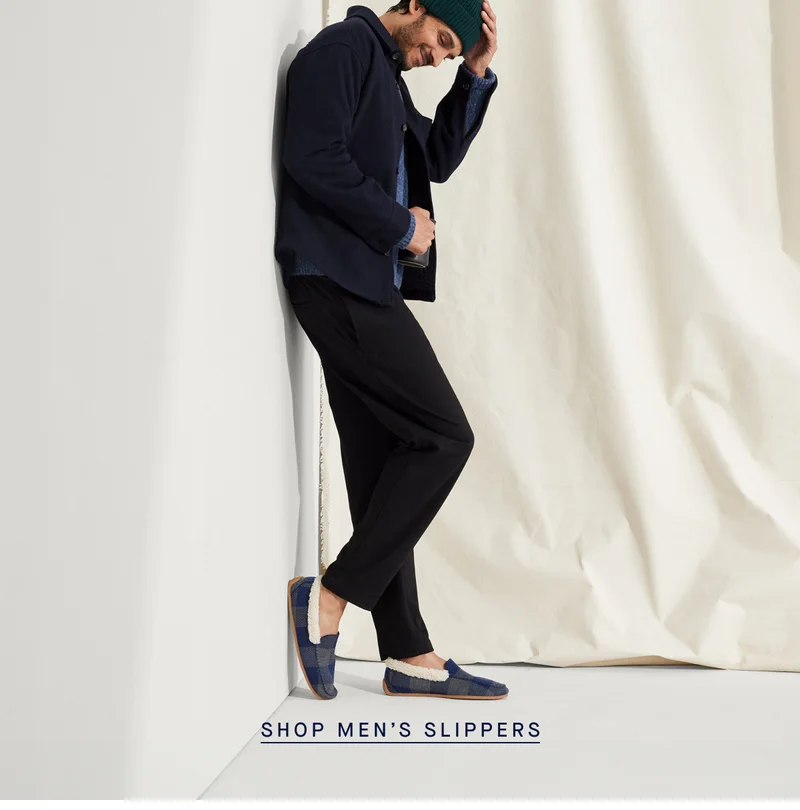 SHOP MEN’S SLIPPERS