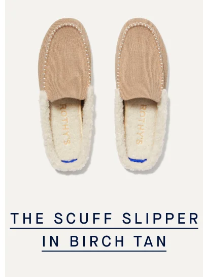 THE SCUFF SLIPPER IN BIRCH TAN